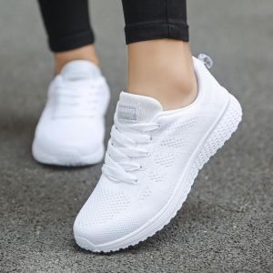 max11 COLLECTION 2022 Women Casual Shoes Fashion Breathable Walking Mesh Flat Shoes Woman White Sneakers Women 2020 Tenis Feminino Female Shoes